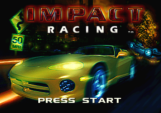Impact Racing Title Screen